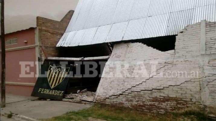 Los clubes de Fernndez también padecieron el tornado