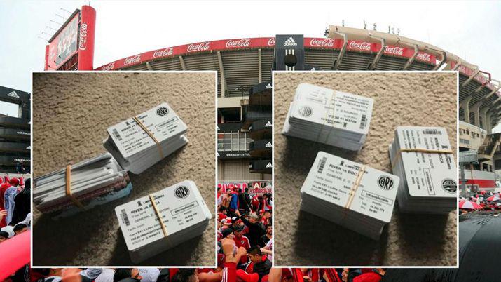 Los tickets truchos estaban en manos de dos barras de River