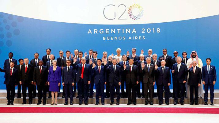 Los participantes del G20 se tomaron la tradicional foto de familia