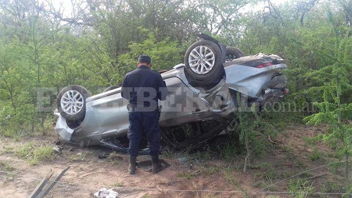 Un vuelco deja un herido cerca de Choya