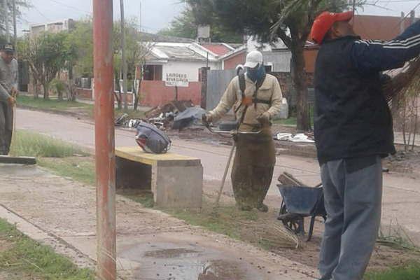 La Municipalidad de Antildeatuya ejecuta  un plan de mejoras en diversos barrios