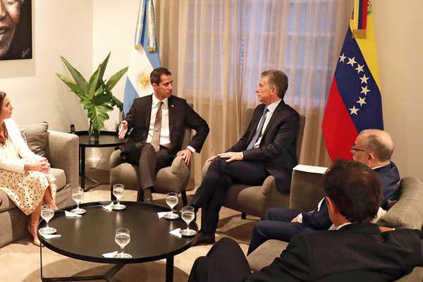 Guaidoacute se reunioacute con Macri y agradecioacute el apoyo a su gestioacuten