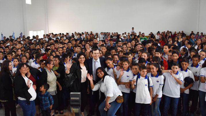 Zamora inauguroacute el nuevo edificio de la Escuela Secundaria de Campo Gallo