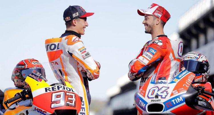 Dovizioso y Marquez un duelo apasionante