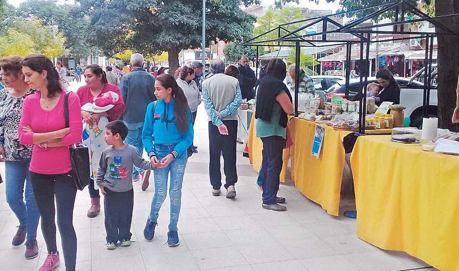 Feriantes coparon la plaza 9 de Julio