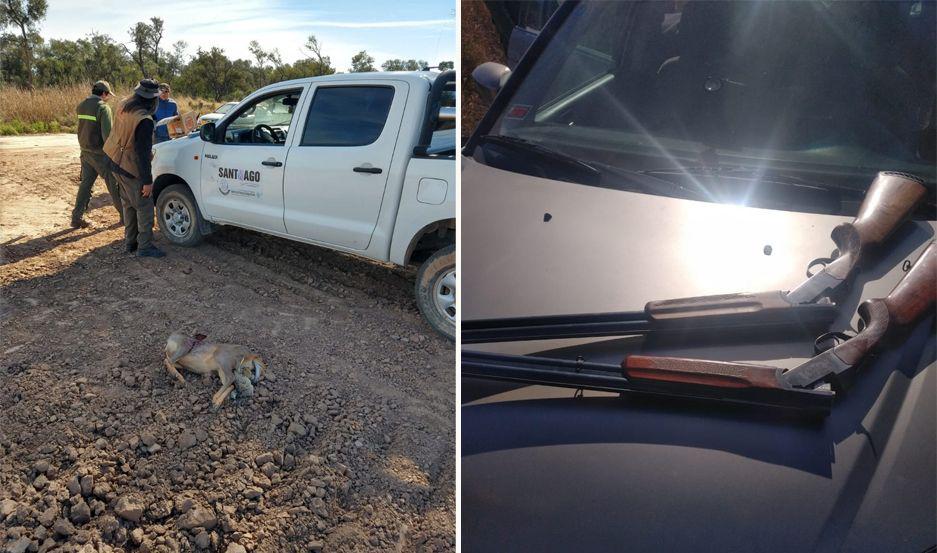 Detienen a cordobeses con armas de caza en monte santiaguentildeo