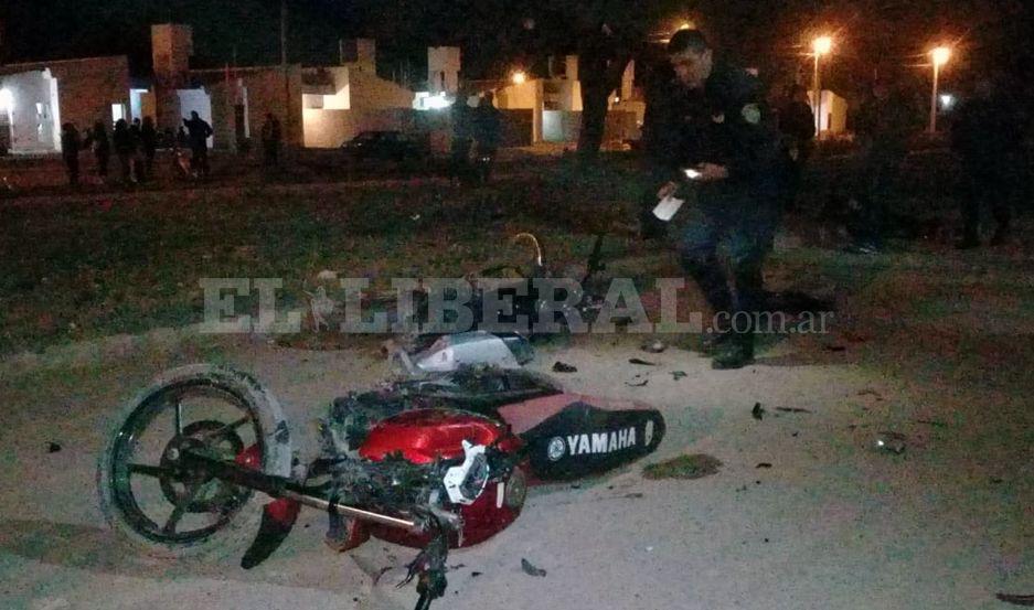 Antildeatuya- choque frontal de motos dejoacute tres personas heridas