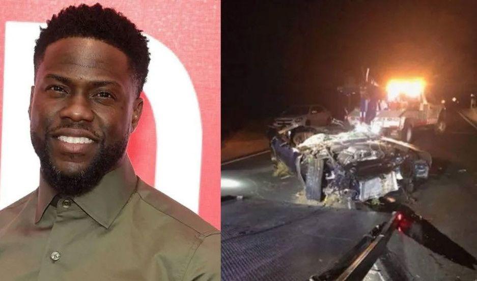 El actor Kevin Hart resulta herido en un accidente de traacutensito en California