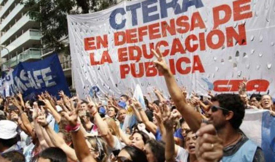 La Confederación de Trabajadores de la Educación anunció una medida de fuerza por 24 horas