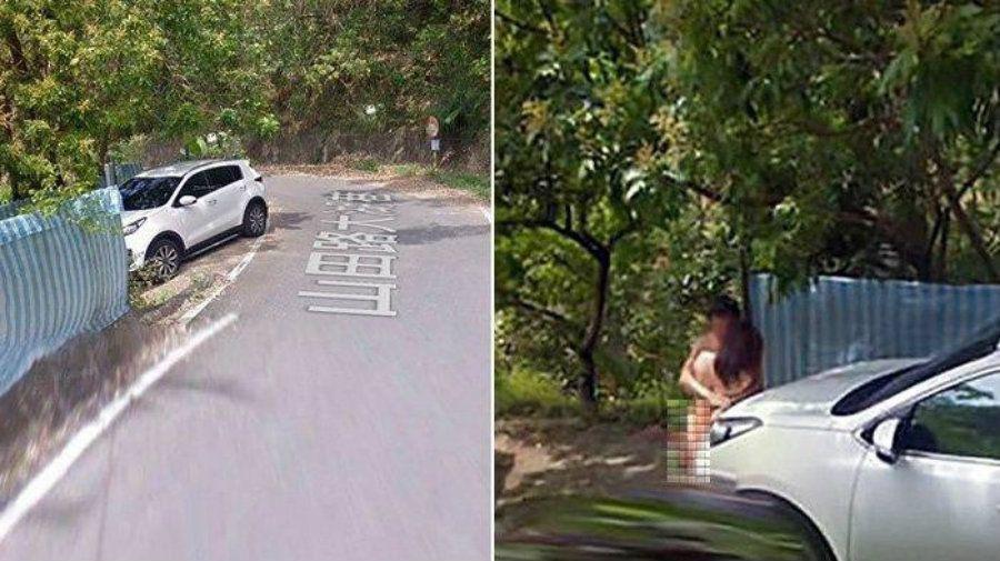 Con las manos en la masa- Google Maps captoacute el momento en el que una pareja teniacutea relaciones al costado de la ruta