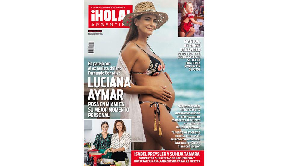 Luciana Aymar muestra su embarazo de 7 meses en iexclHOLA Argentina
