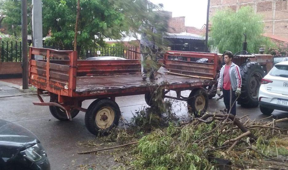 No hubo evacuados pero algunas familias se  alojaron en viviendas de vecinos y parientes