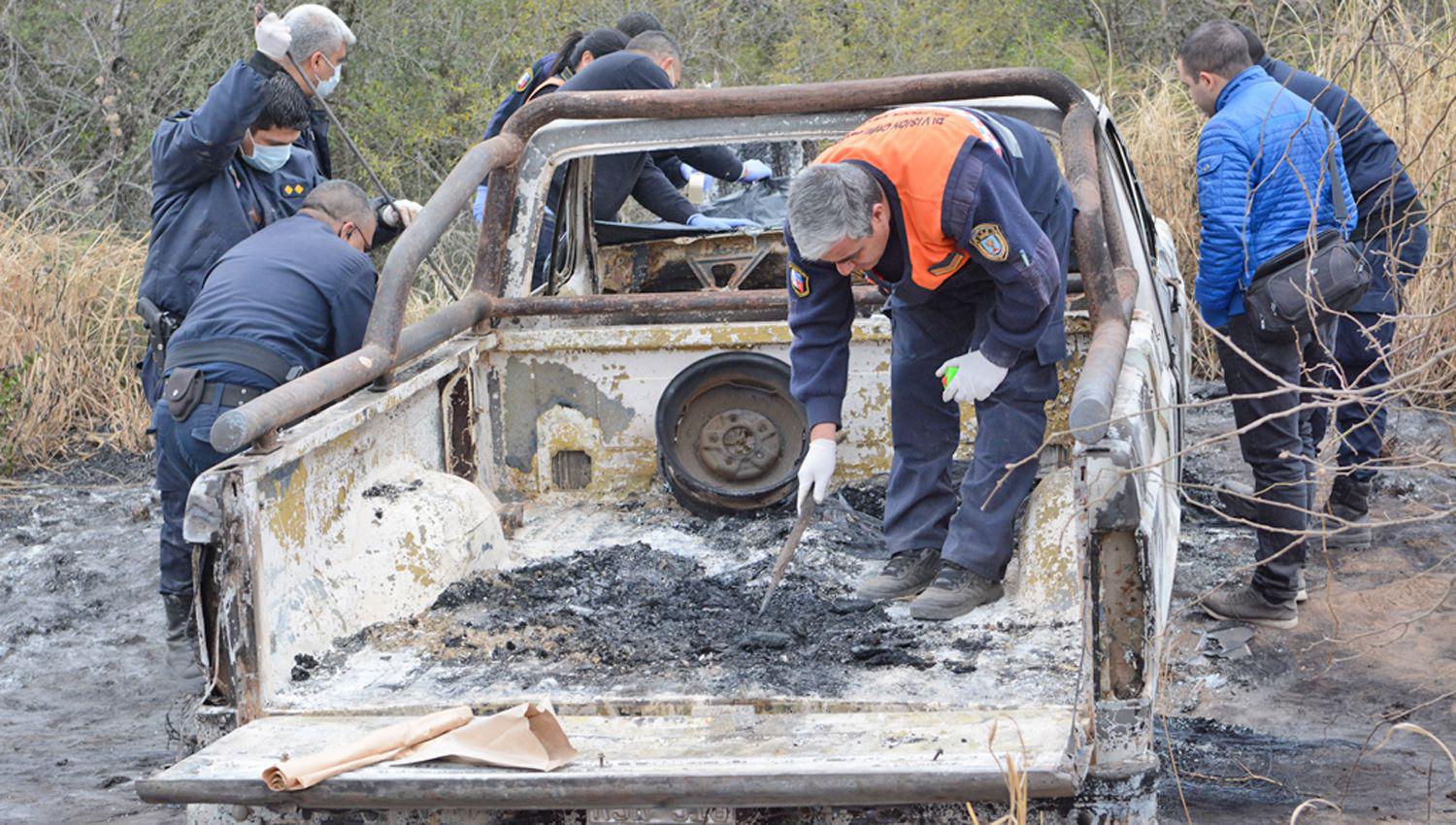 Peñaflor estaba calcinado en la caja de su camioneta Hallaron el cuerpo dos días después