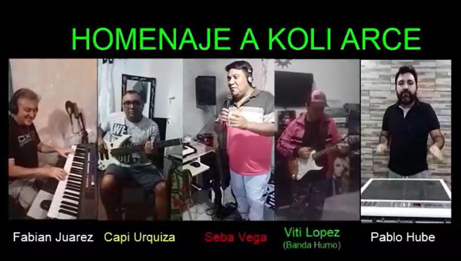 VIDEO  Muacutesicos santiaguentildeos le brindaron un homenaje a Koli Arce