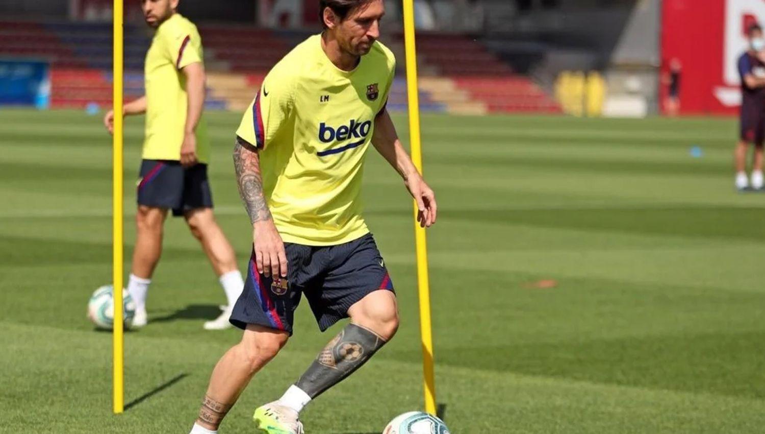 Lionel Messi- entreno en forma diferenciada y el deseo de jugar el 13