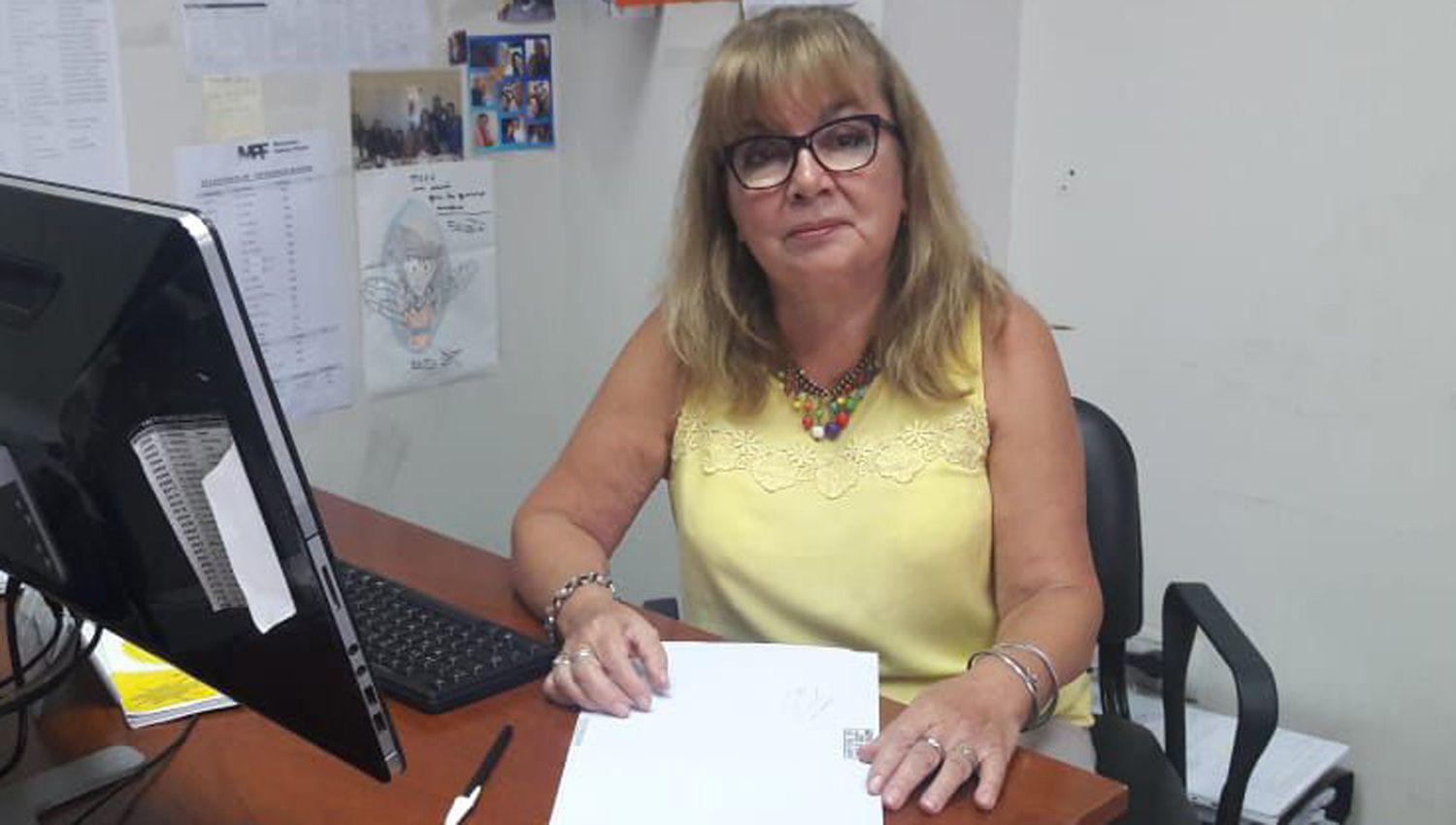 La Dra Marta Elena Ovejero coordinadora de la Unidad de Violencia de Género e Intrafamiliar tomó intervención en la casa 
