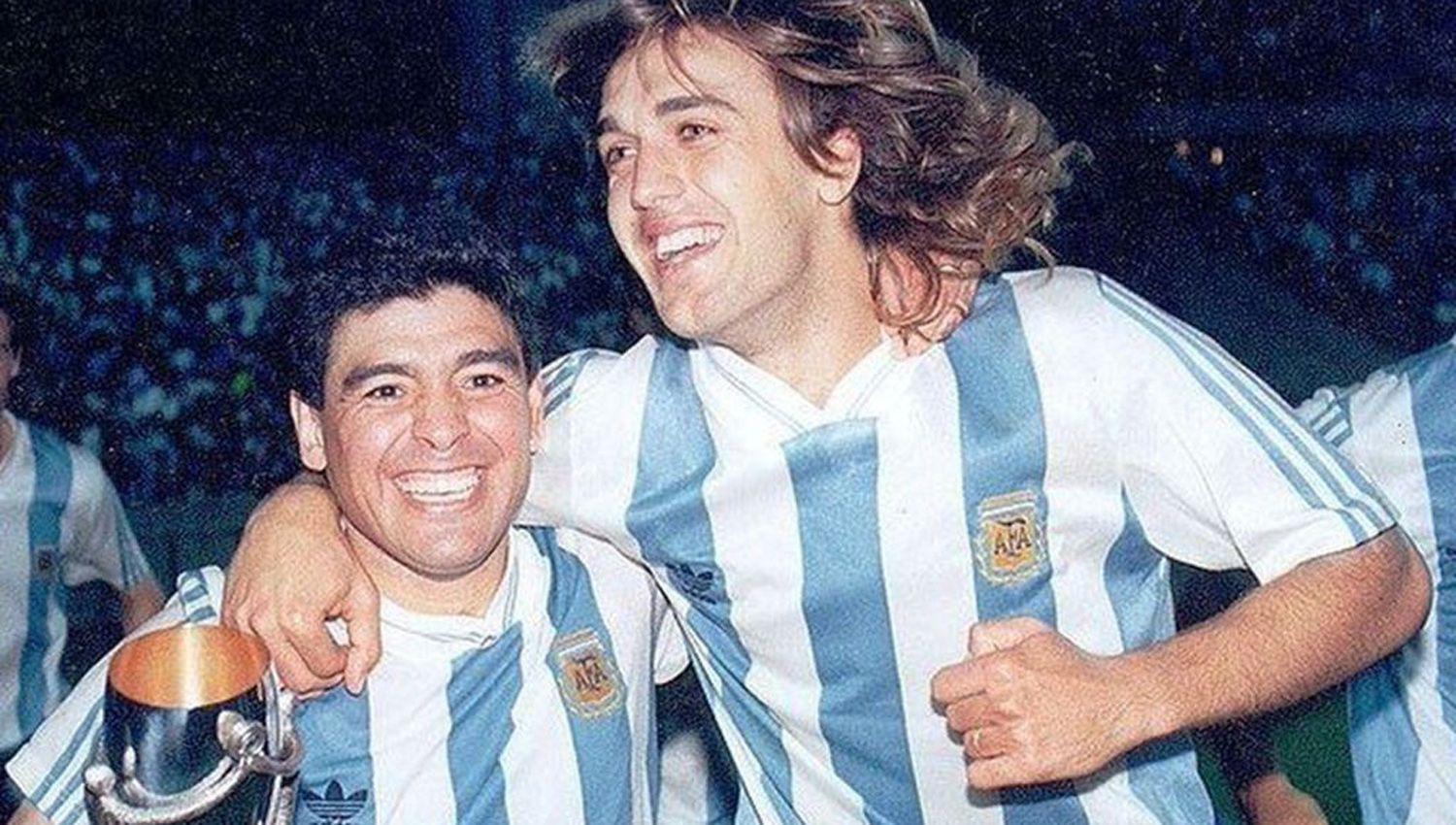 La emotiva despedida de Batistuta a Maradona- ldquoLlorando por vosrdquo