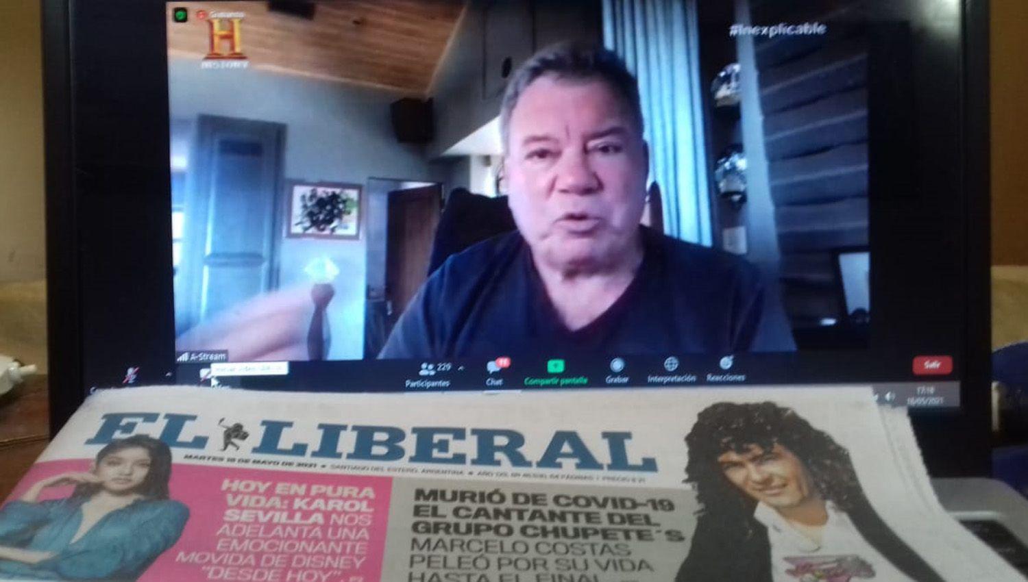 EL LIBERAL en la conferencia de prensa virtual de William Shatner- ldquoTodo lo que podemos imaginar es realrdquo