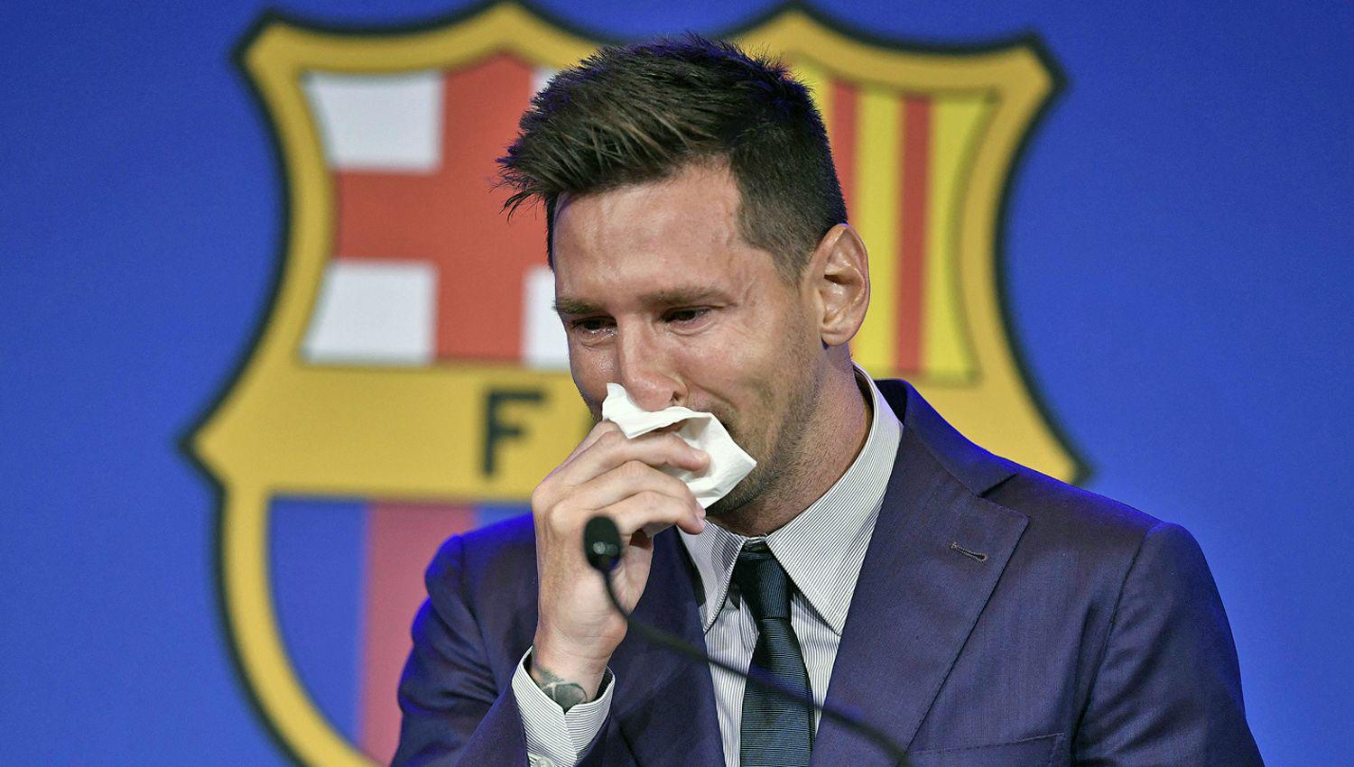 Lionel Messi- ldquoSiento mucha tristeza de tener que irme del lugar que amordquo