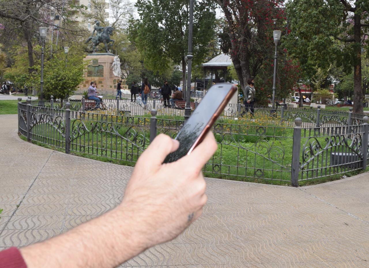 Volvioacute el Wi-Fi gratis a la Plaza Libertad