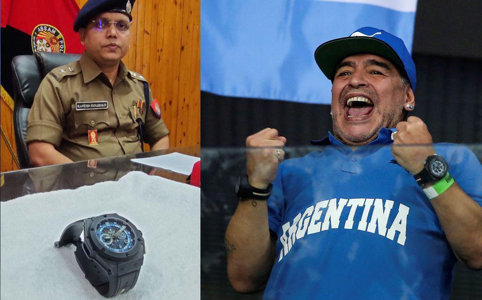 Detienen a un hombre en la India acusado de robar un reloj de Maradona en Dubai