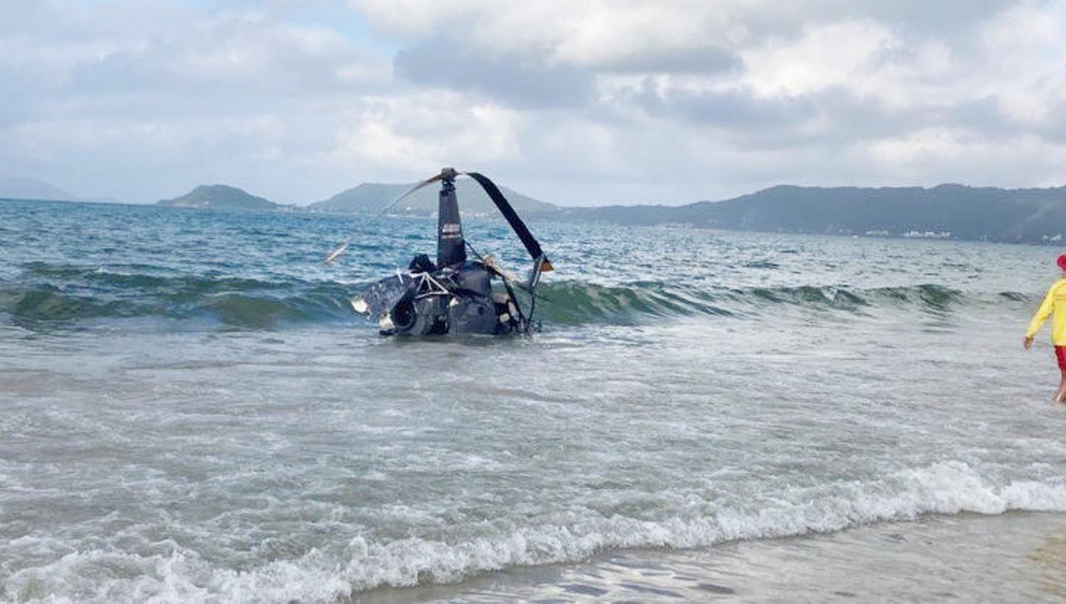 Argentinos heridos al caer un helicoacuteptero en Florianopolis