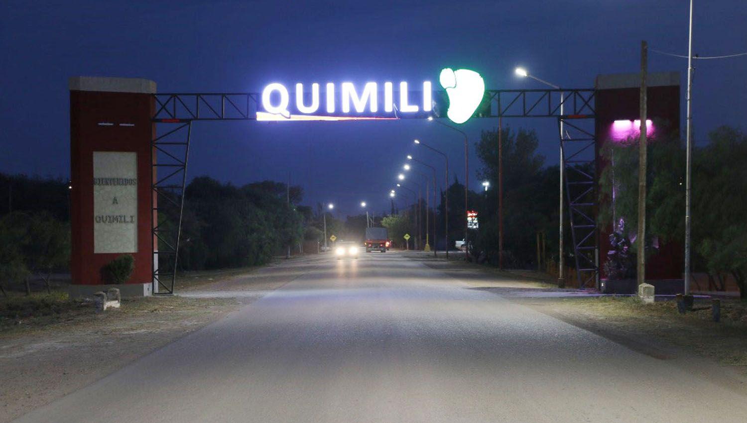 Se instaloacute carteleriacutea en uno de los accesos a la ciudad de Quimiliacute