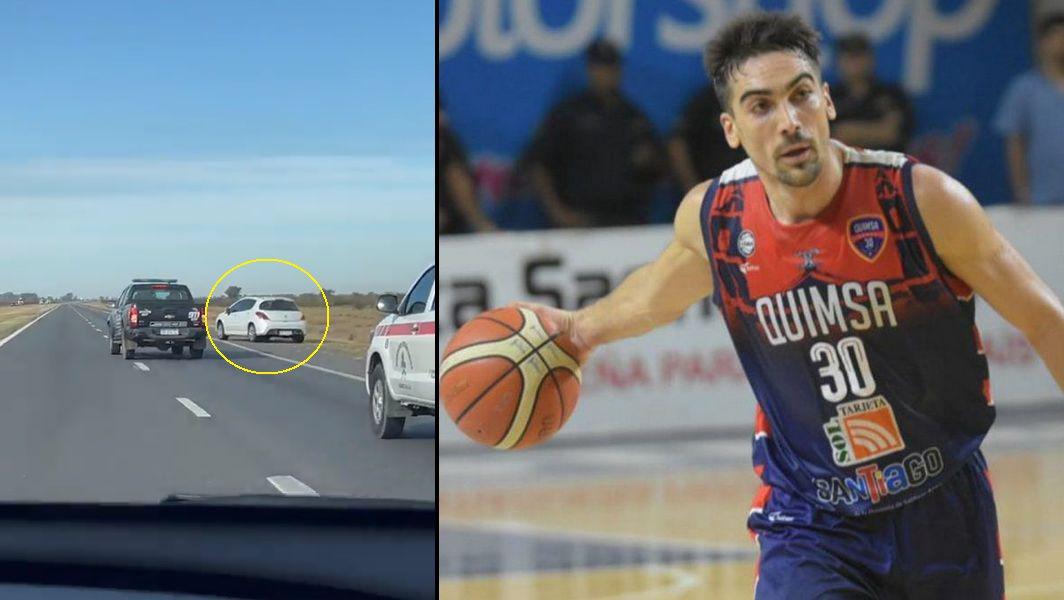 VIDEO  Mauro Cosolito jugador de Quimsa es quien manejoacute de manera peligrosa por una autopista