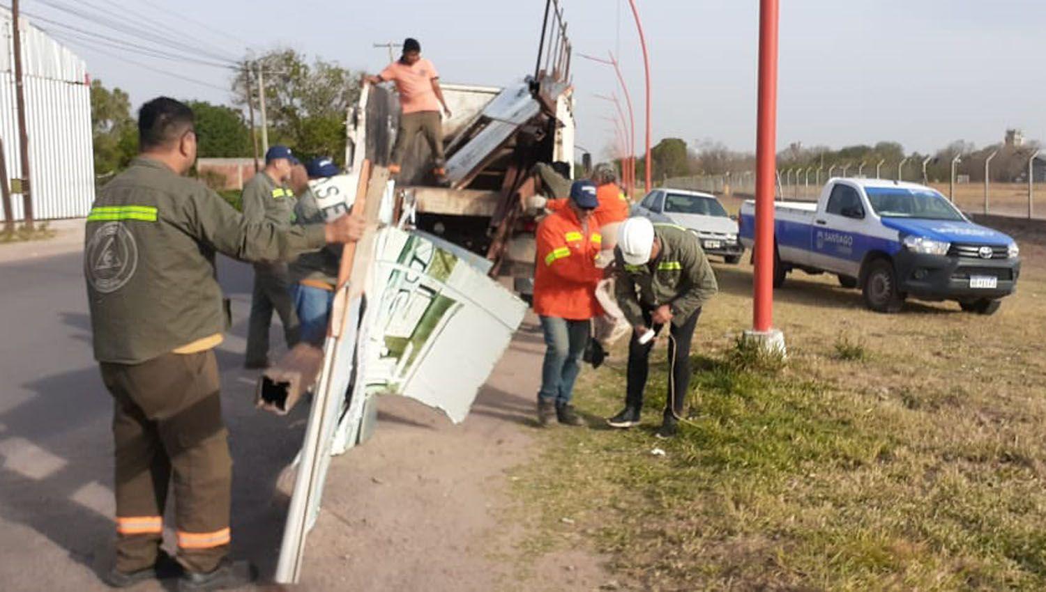 La Municipalidad trabajoacute con su Comiteacute de Emergencia debido al fuerte viento