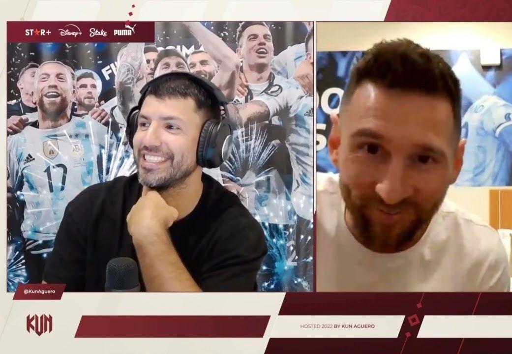 VIDEO  Messi se divirtioacute con el Kun Aguumlero en una charla de stream