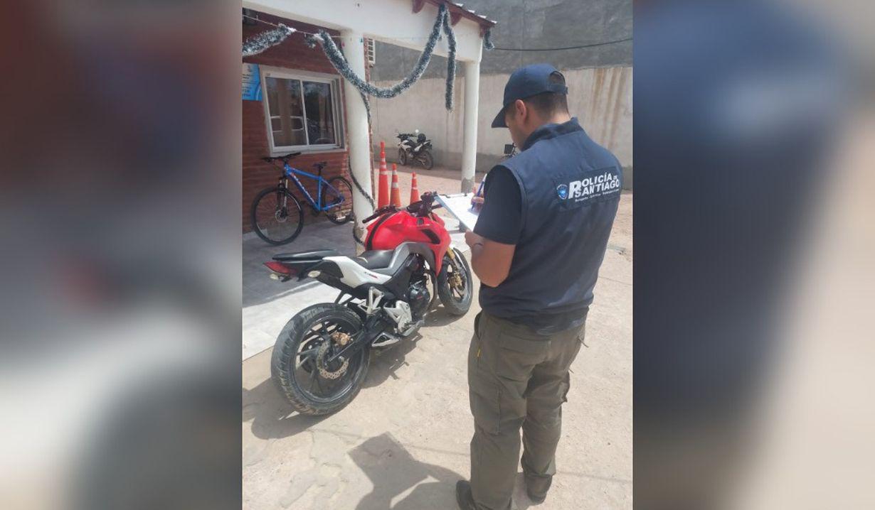 Encuentran en Telares una moto denunciada como robada tiempo atraacutes