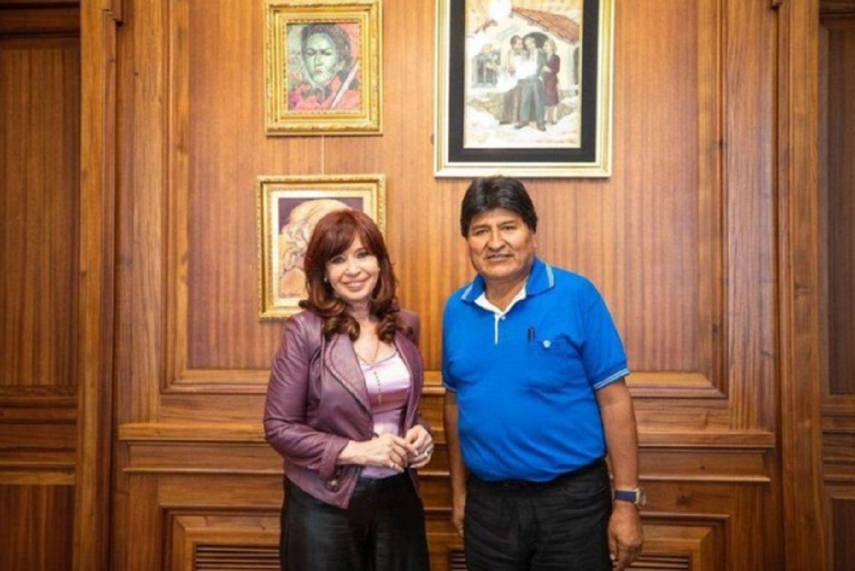 Cristina Kirchner recibioacute a Evo Morales