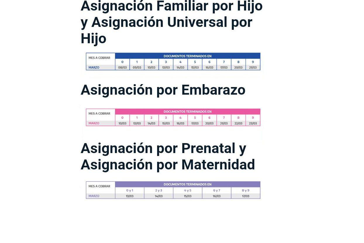 Anses inicioacute al cronograma de pago de marzo- cuaacutendo abonaraacuten las AUH y jubilaciones