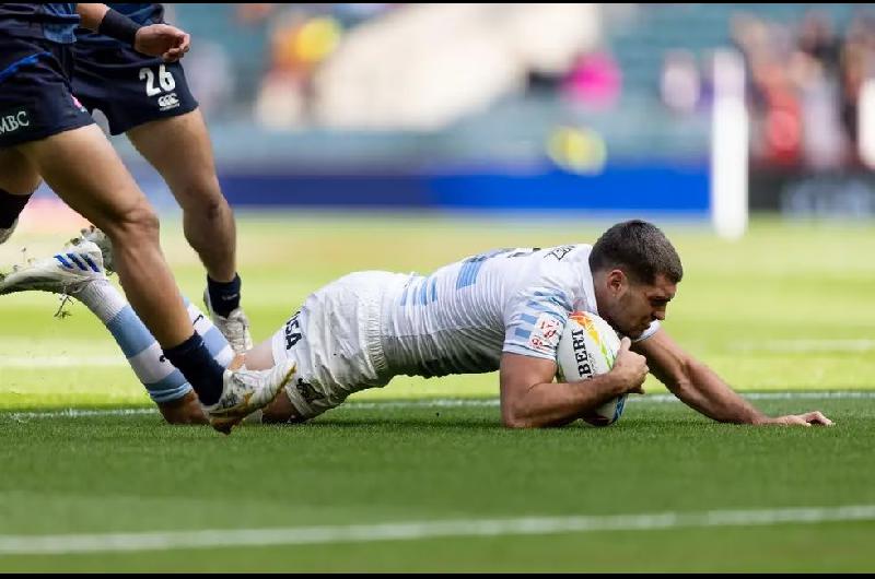 Los Pumas debutaron en el seven de Londres venciendo a Japoacuten por 43 a 12