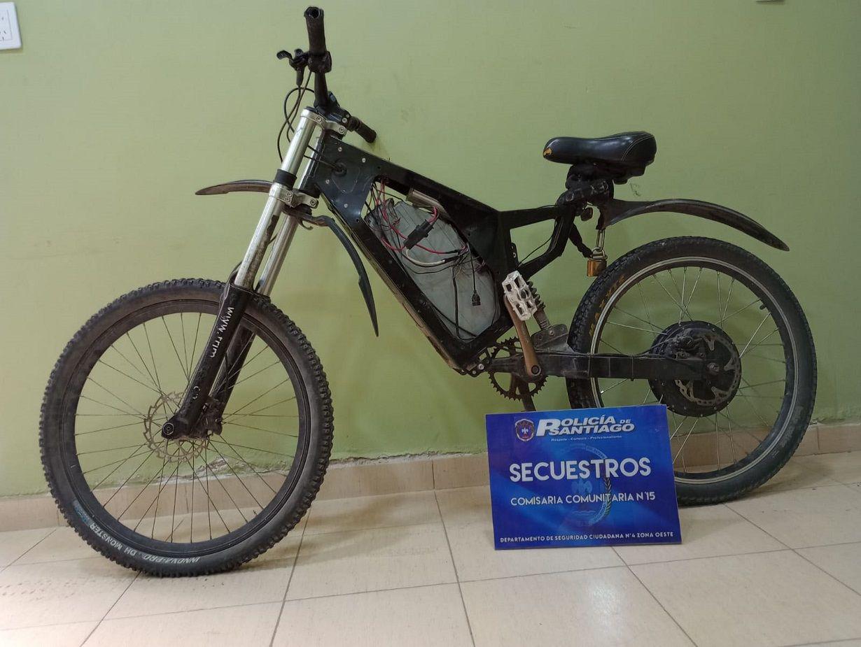 Recuperan una bicicleta con motor valuada en 1500000