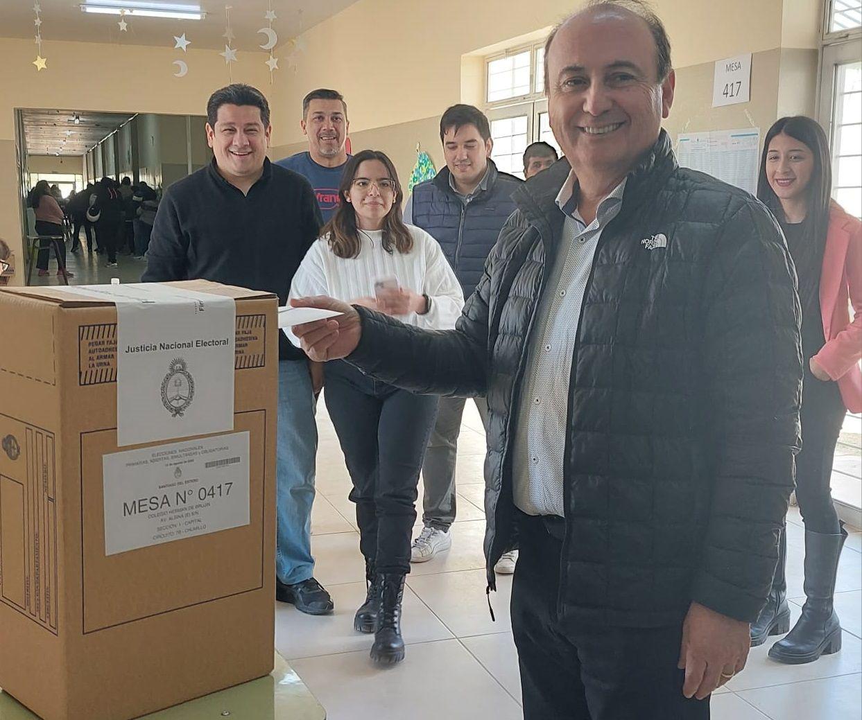 Votoacute el senador Gerardo Montenegro y destacoacute la afluencia de votantes en nuestra provincia