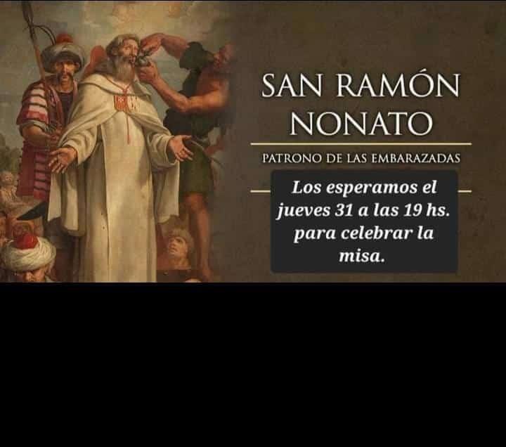 Iglesia La Merced invita a celebrar la Misa en Honor a San Ramoacuten Nonato