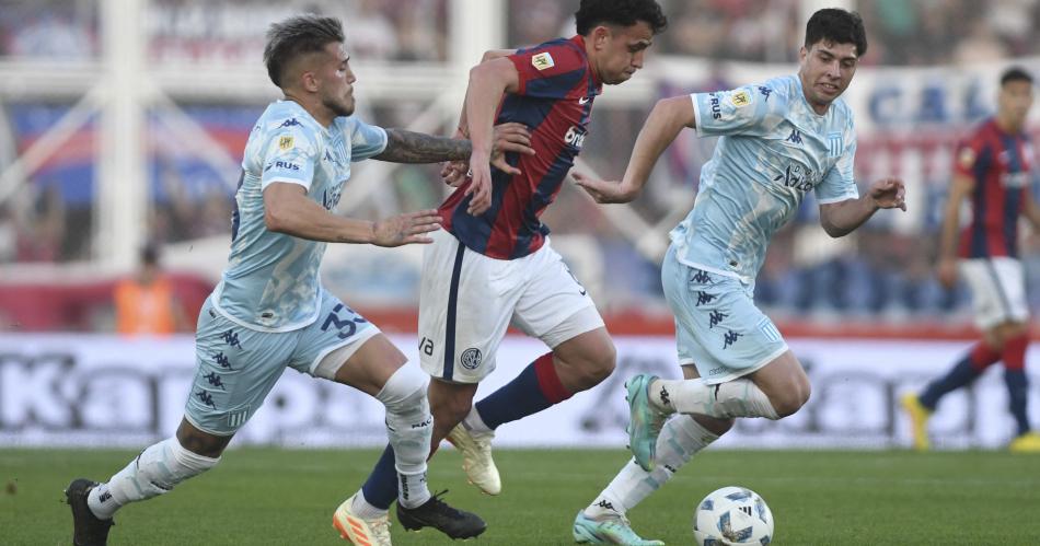 San Lorenzo y Racing quedaron a mano en un claacutesico caliente y con poleacutemicas