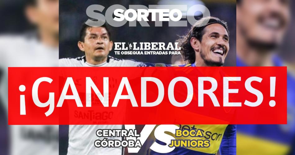 Central Coacuterdoba vs Boca- estos son los ganadores de las entradas sorteadas por EL LIBERAL