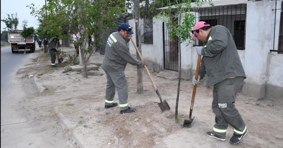 La Municipalidad plantoacute maacutes de 3600 aacuterboles en el barrio Industria