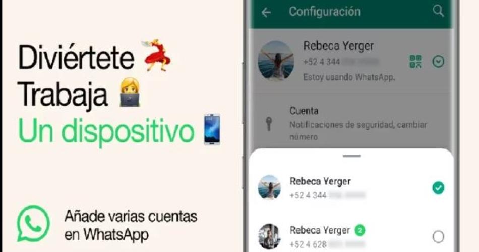 Coacutemo habilitar dos cuentas de WhatsApp en un mismo dispositivo