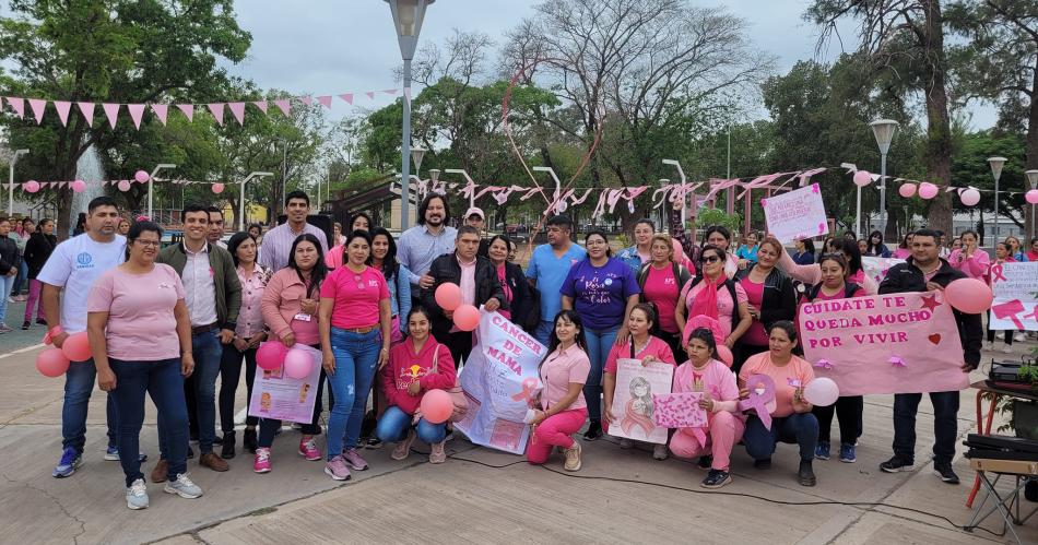 En Monte Quemado se desarrolloacute la gran caminata Todos de rosa