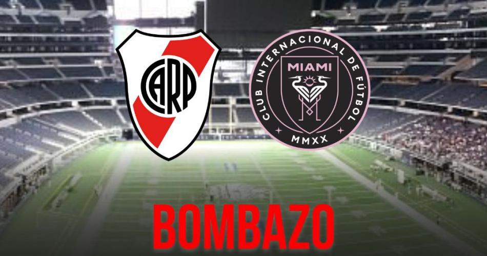 iexclBombazo River jugaraacute un partido contra el Inter Miami de Lionel Messi