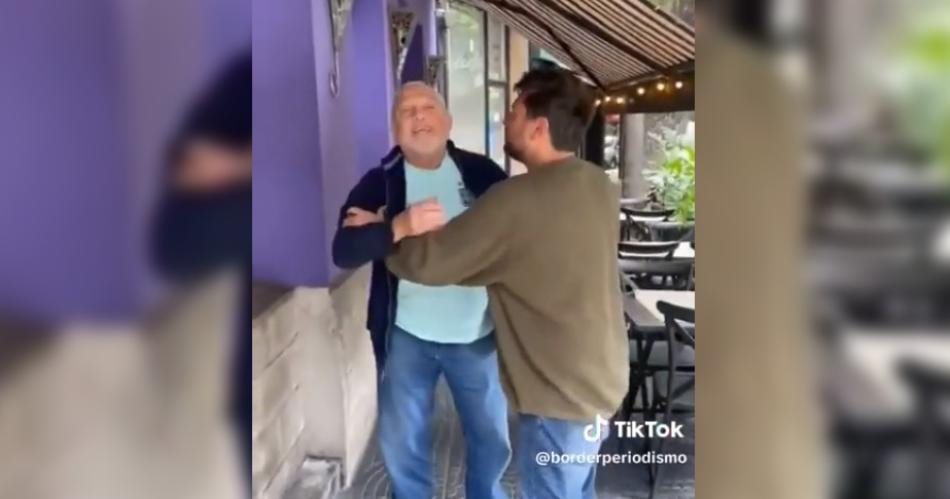 VIDEO  Tremendo escrache a Grabois que tomaba un cafeacute con su padre en Palermo
