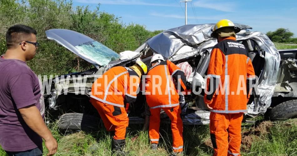 Ruta 34- terrible choque entre un camioacuten y una camioneta dejoacute un muerto