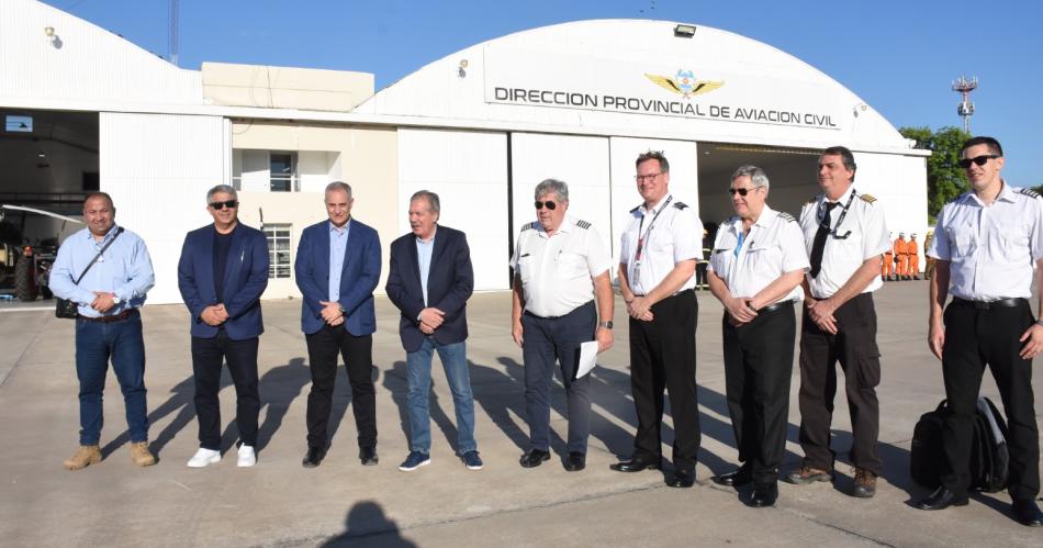 Arriboacute a la provincia el avioacuten hidrante que adquirioacute el gobierno para la lucha contra incendios