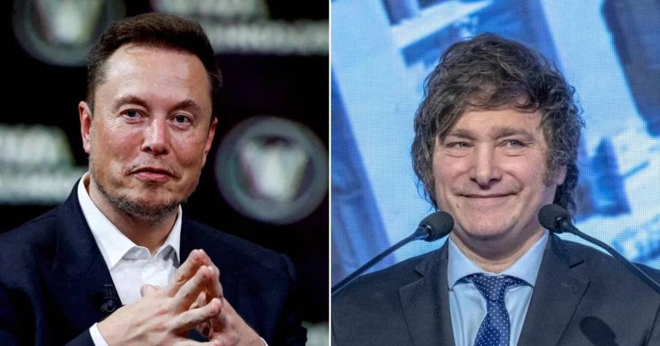 El llamativo y poleacutemico tuit de Elon Musk durante el discurso de Milei en Davos