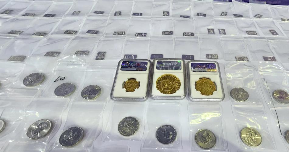 Frustran el ingreso al paiacutes de un japoneacutes con monedas y lingotes de platino