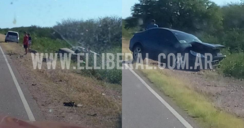 Una mujer y sus hijas se salvan de milagro tras fuerte choque frontal