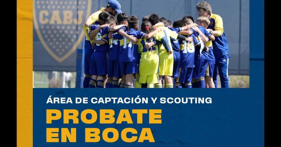 iexclGran oportunidad Boca Juniors probaraacute jugadores en Brea Pozo